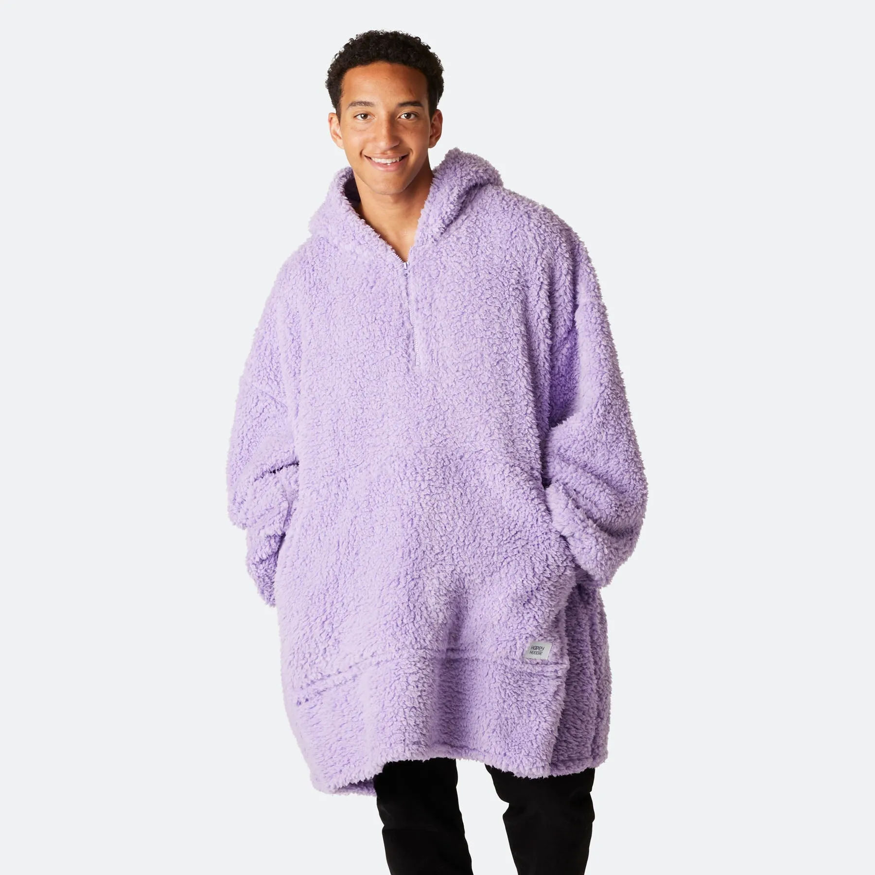 Purple Sherpa HappyHoodie