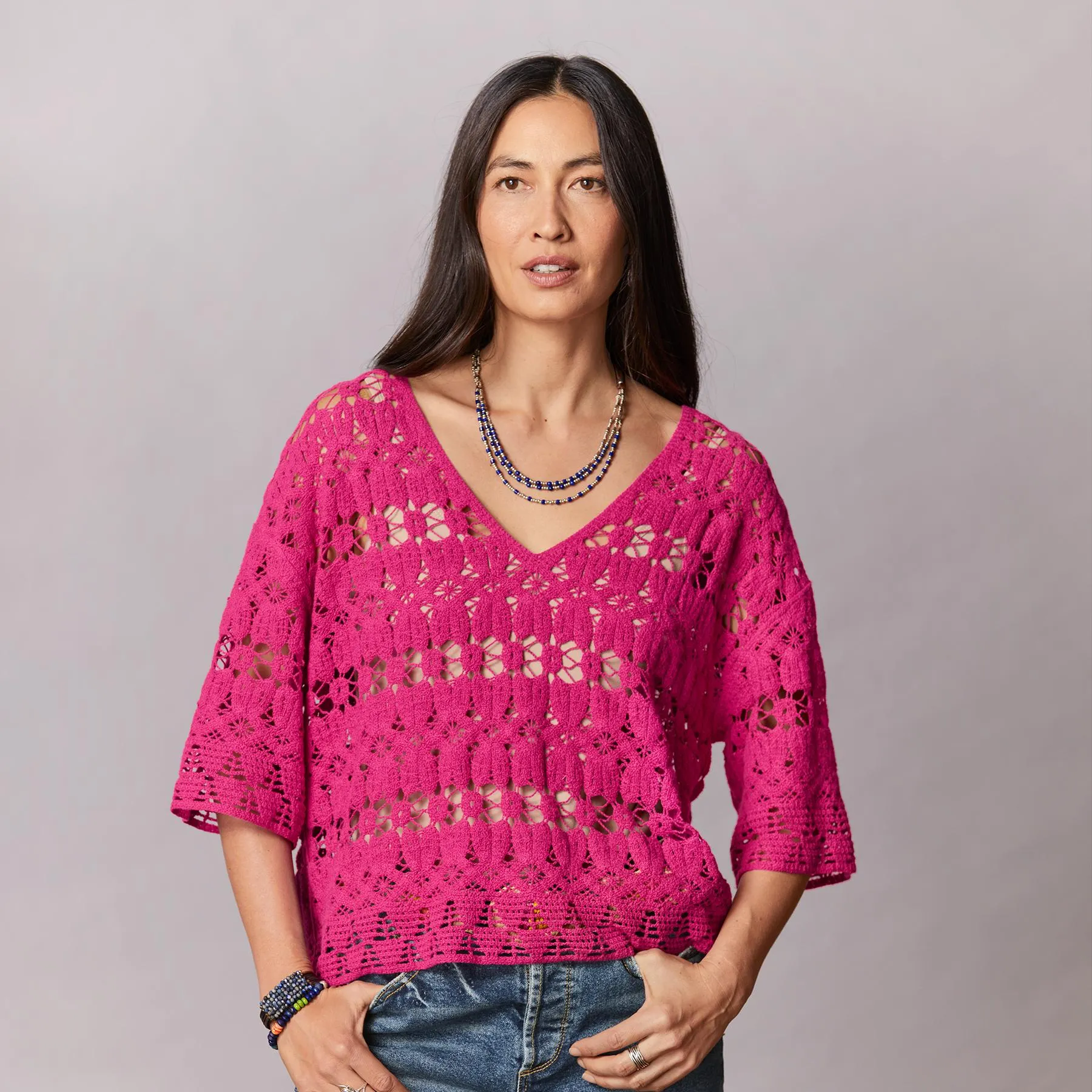 Samara Crochet Tee