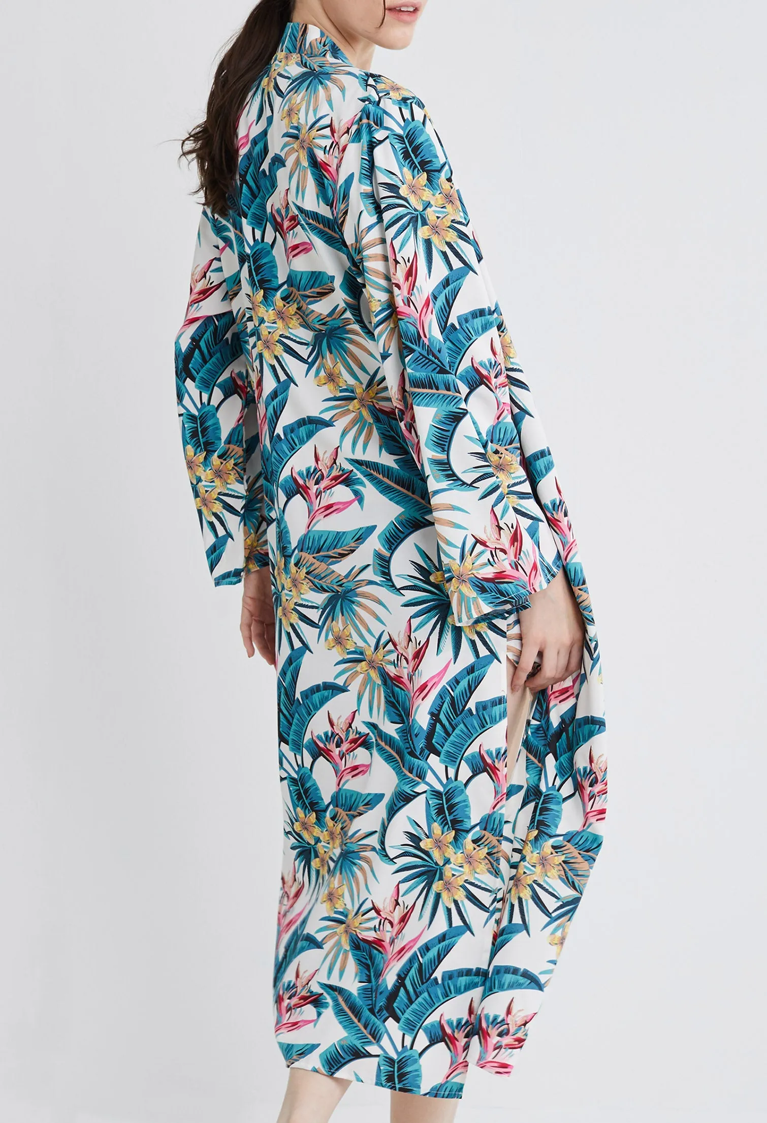 Tropical Vacay Long Kimono