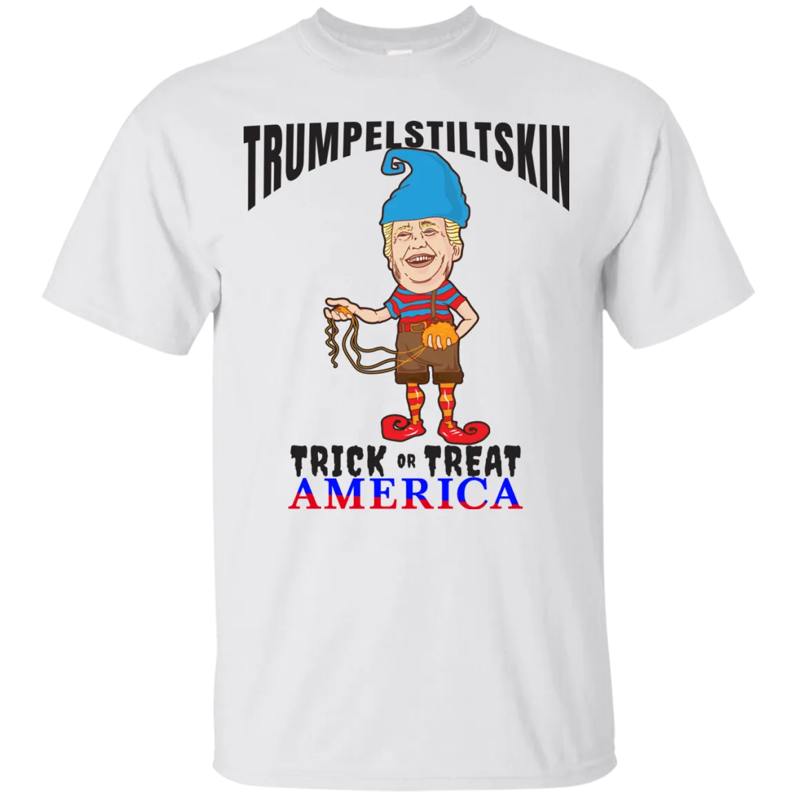 Trumpelstiltskin Trick Or Treat America T-Shirt Halloween Tees (Men)