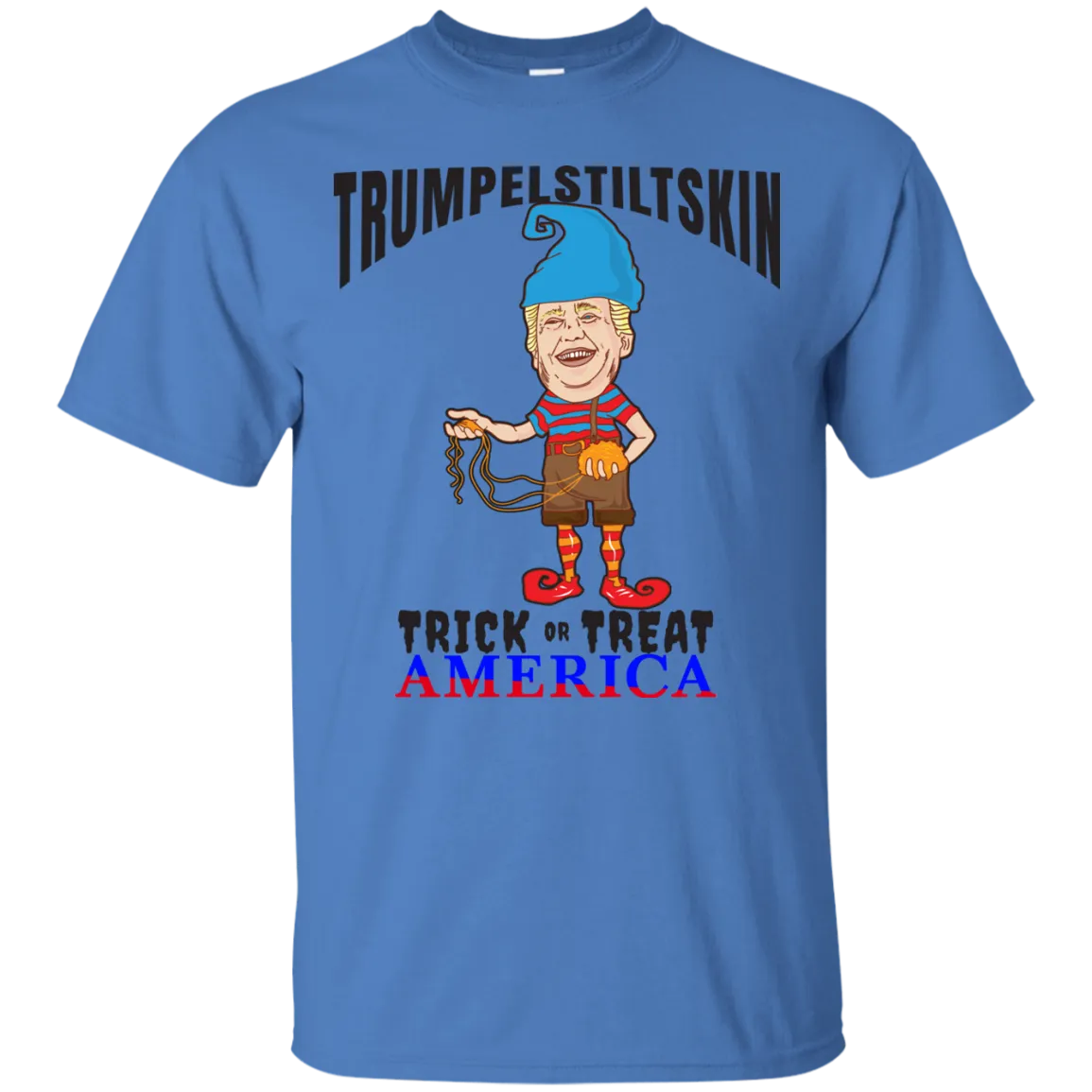 Trumpelstiltskin Trick Or Treat America T-Shirt Halloween Tees (Men)