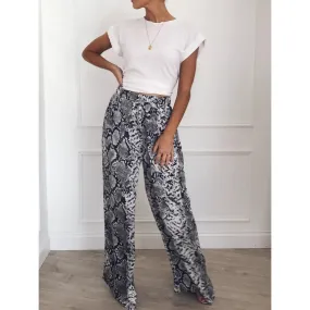 Wide Leg Printed Pant