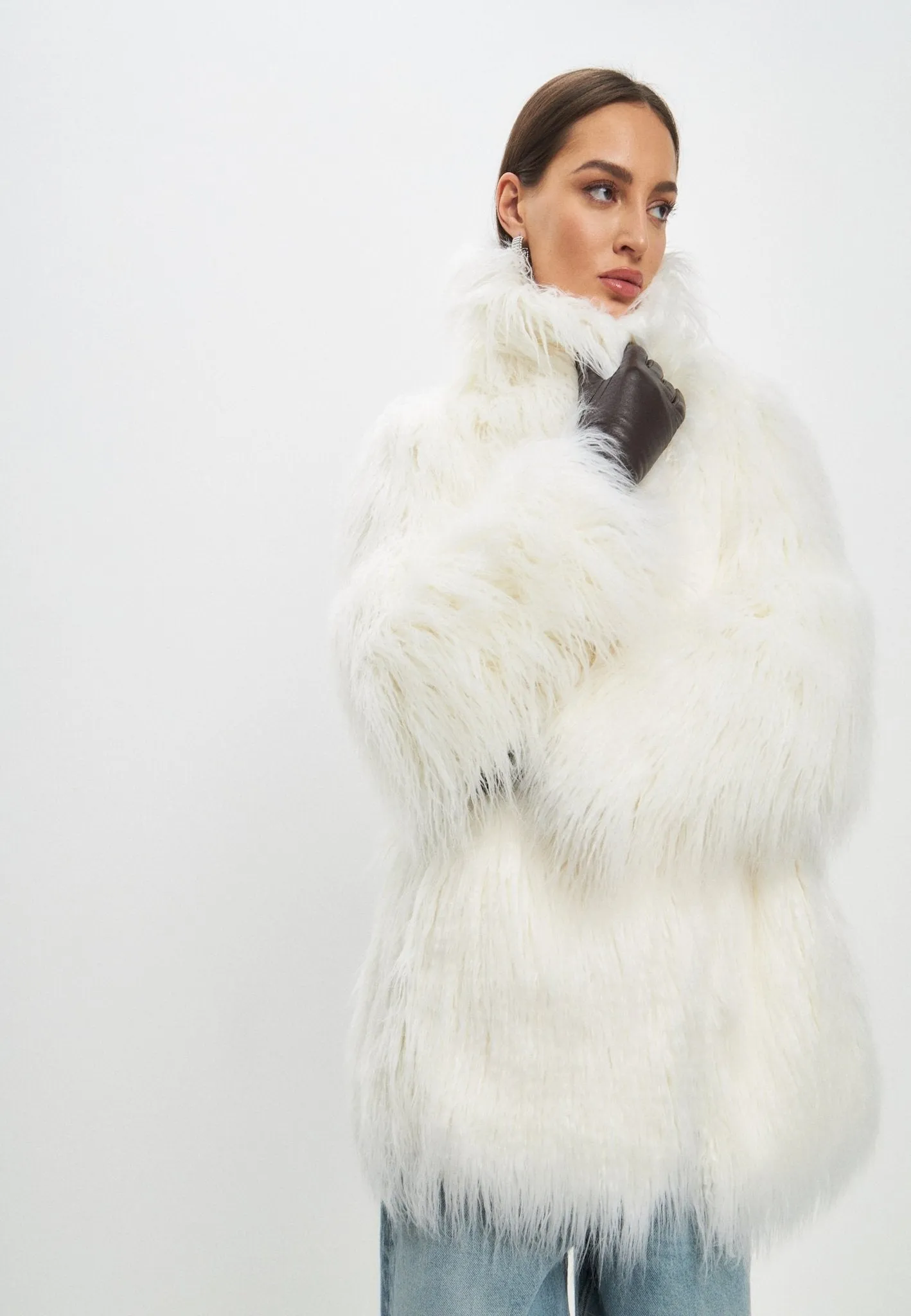 Winter Warm Faux Fur Jacket - White