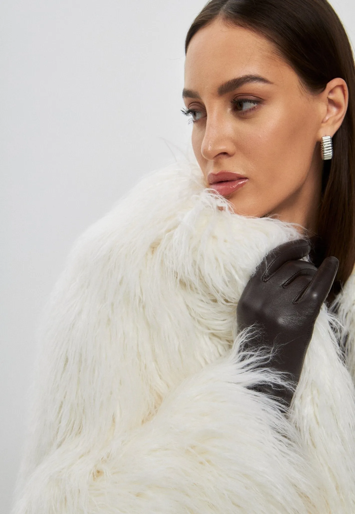 Winter Warm Faux Fur Jacket - White