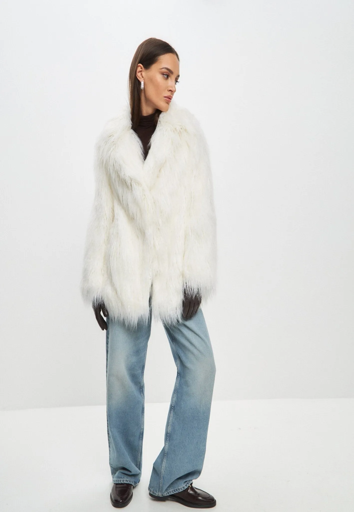 Winter Warm Faux Fur Jacket - White