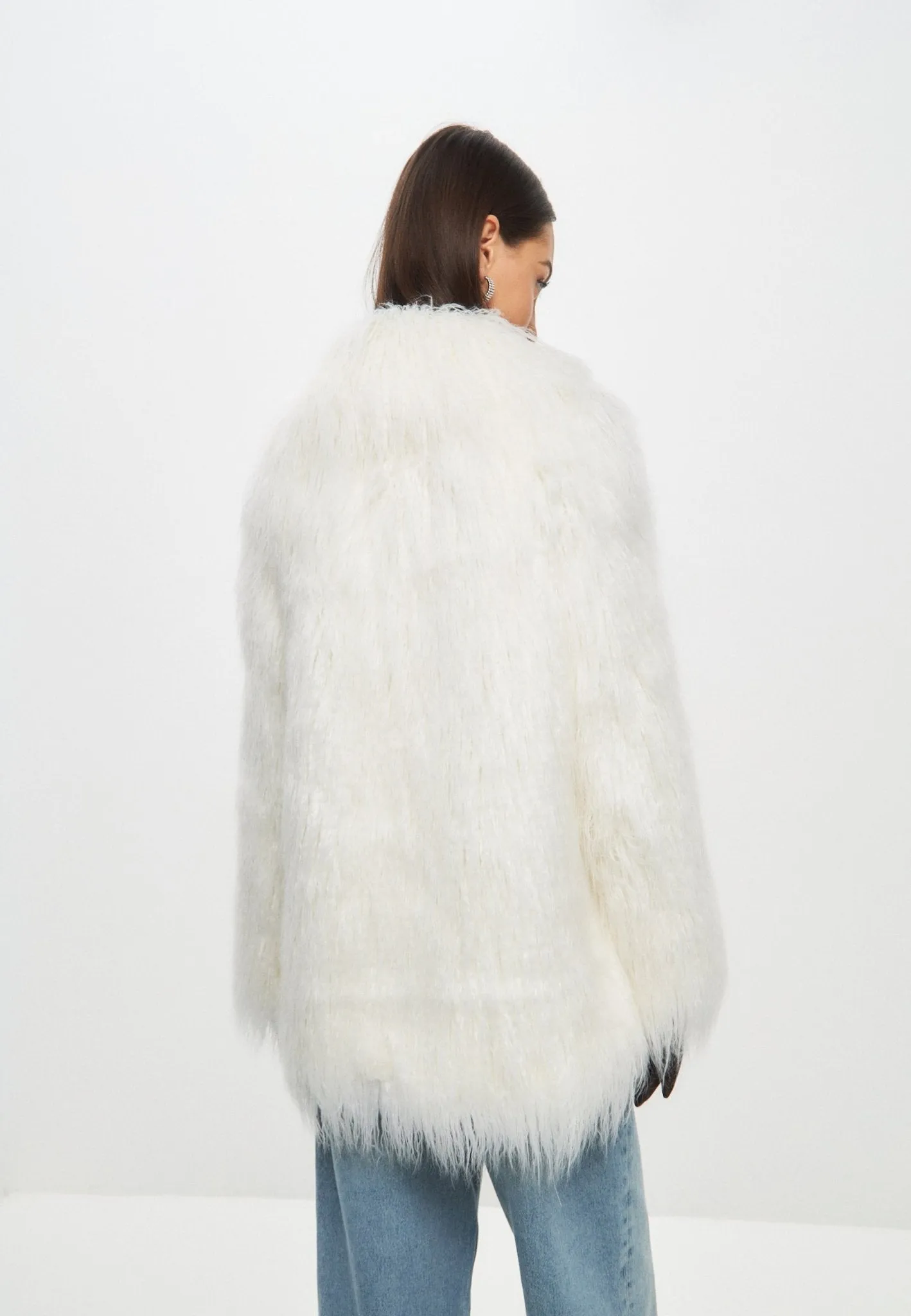 Winter Warm Faux Fur Jacket - White