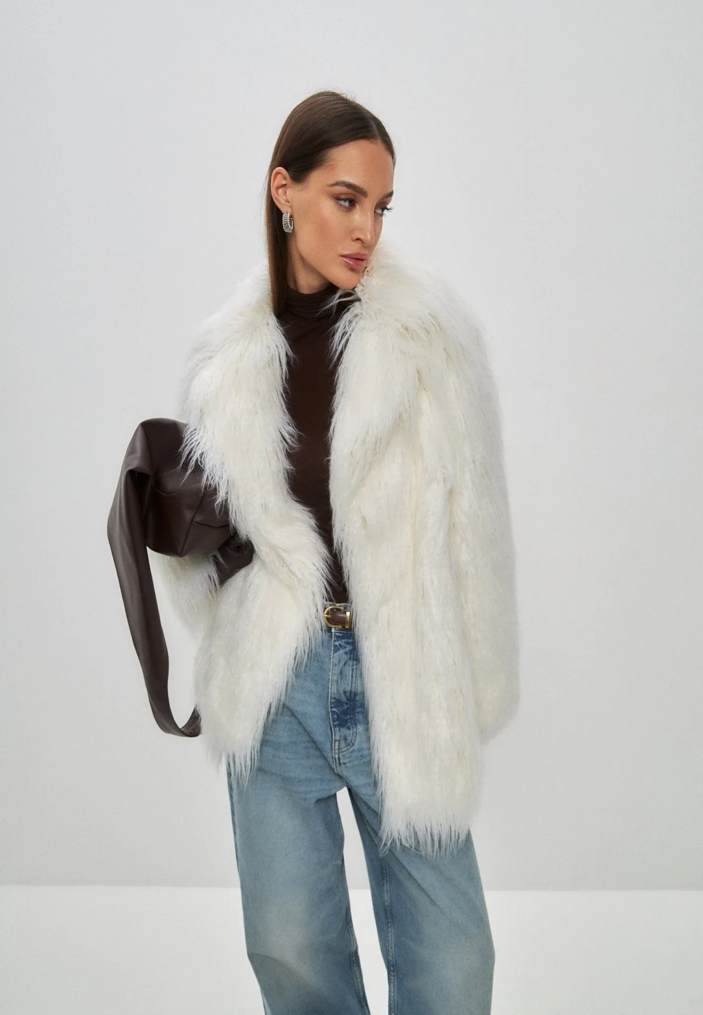 Winter Warm Faux Fur Jacket - White