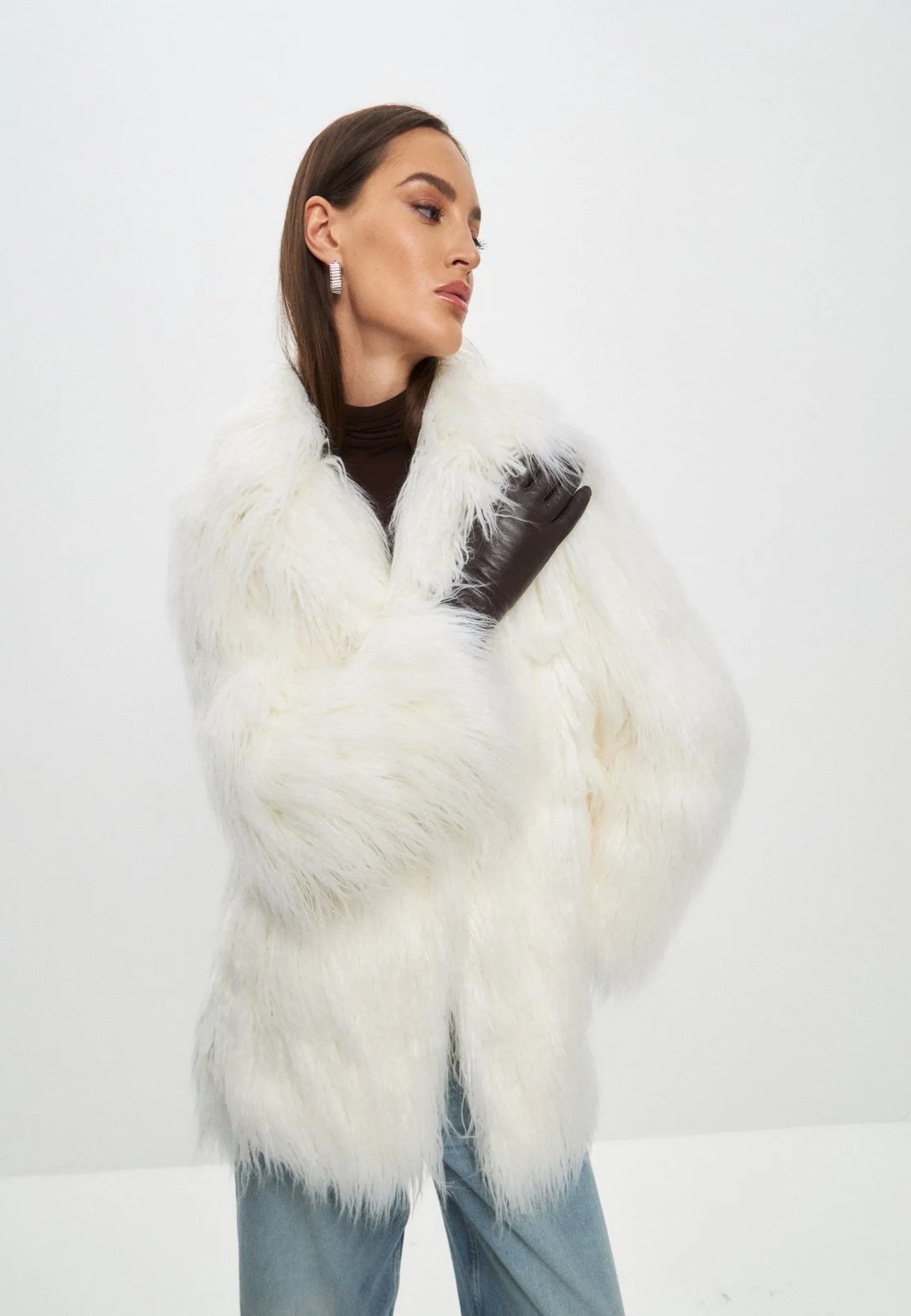 Winter Warm Faux Fur Jacket - White